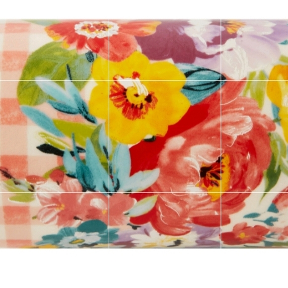 New Pioneer Woman Sweet Romance Blossoms Rolling Pin - Picture 3 of 4